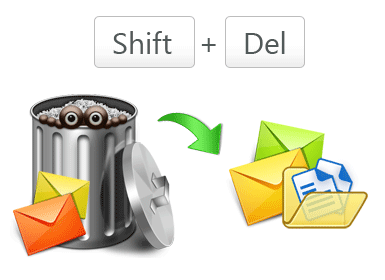 shift+delete